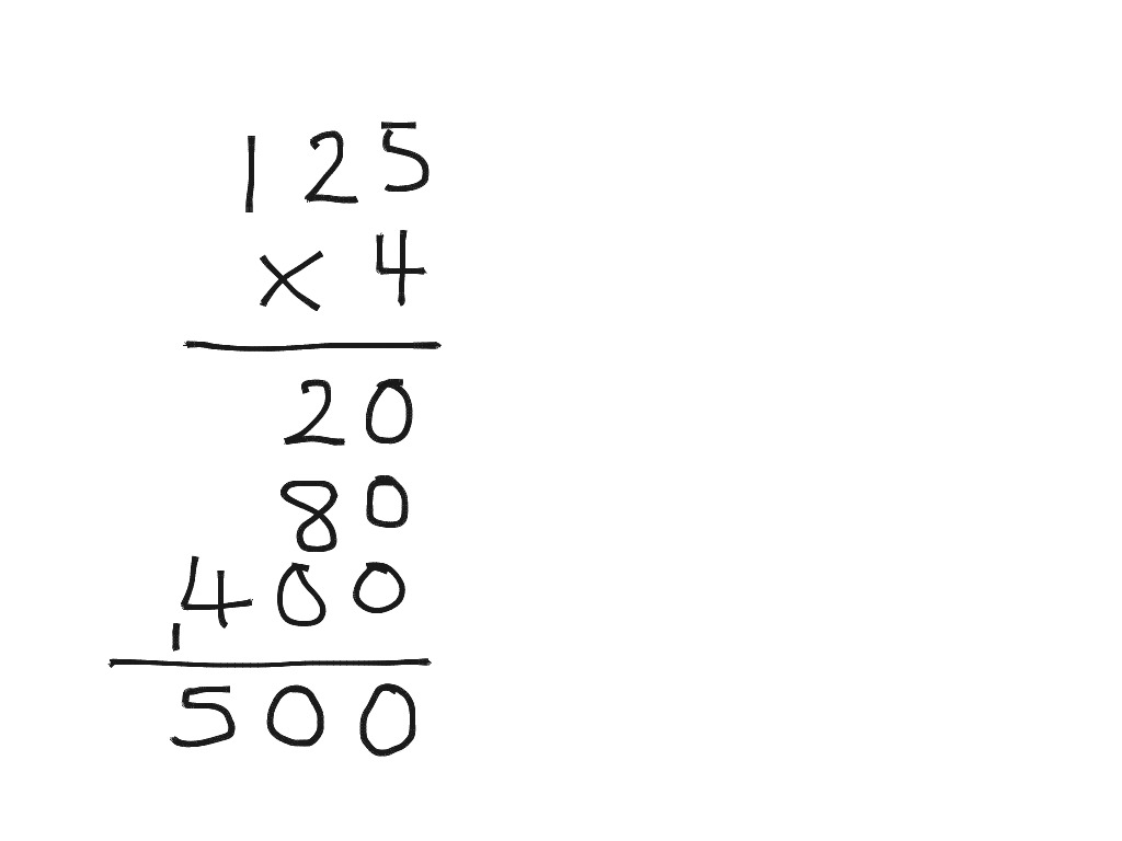 Ladder Method Multiplication Example 1 Math ShowMe