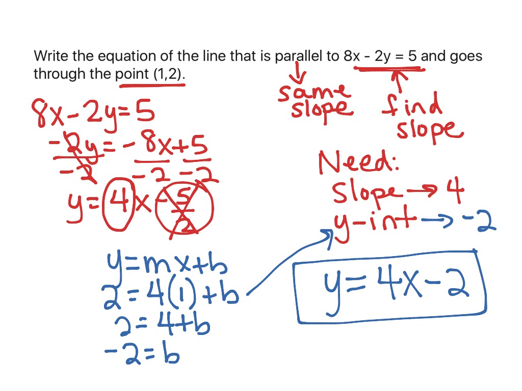 parallel equations