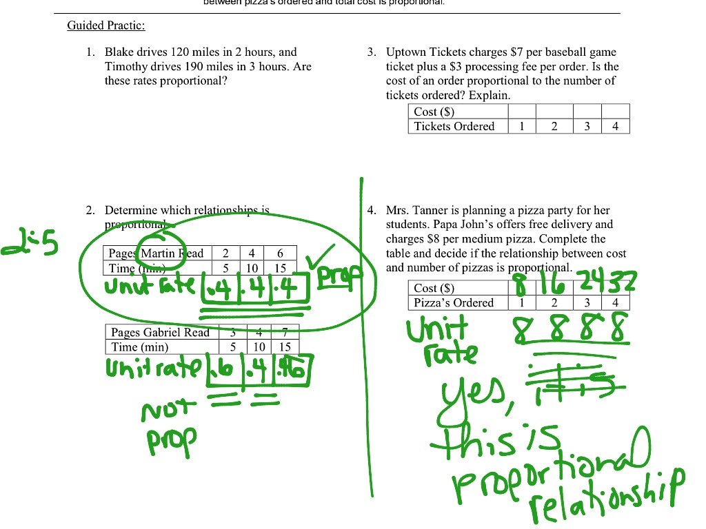 L4 proportional and nonproportional | Math | ShowMe