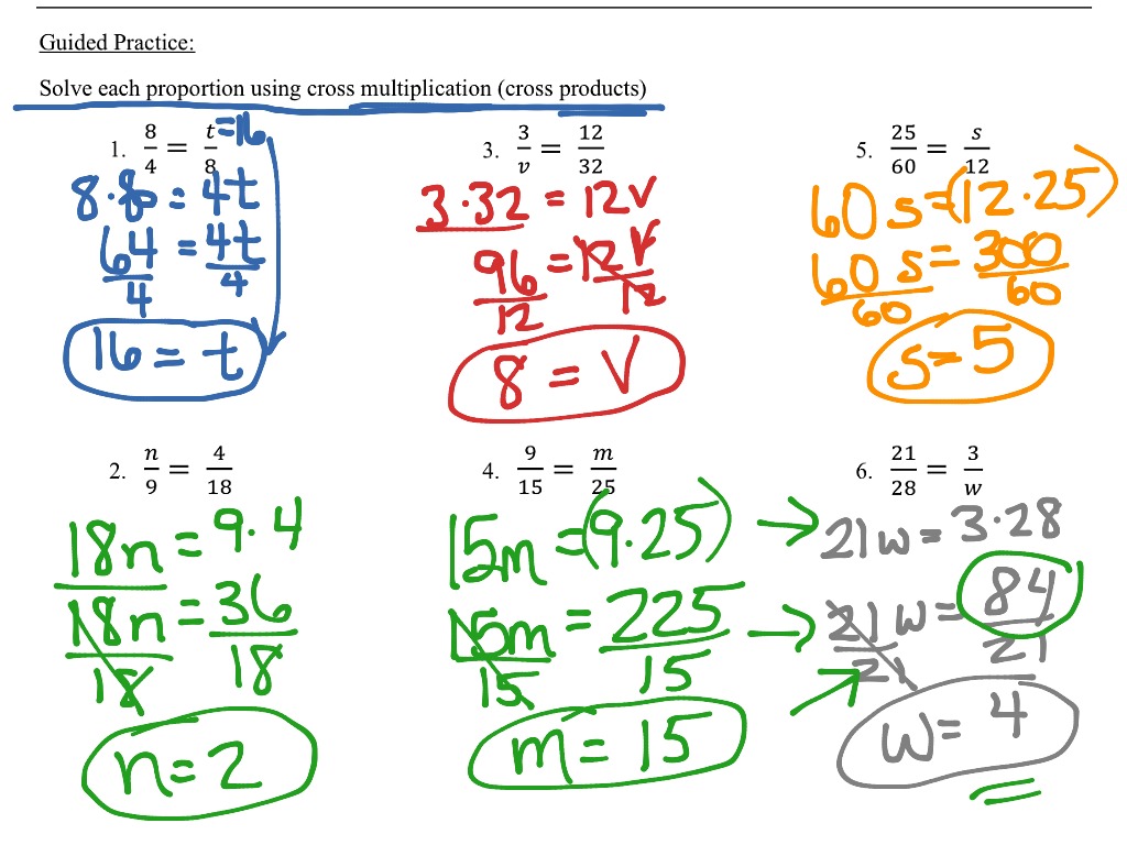 L7 solving proportions | Math | ShowMe