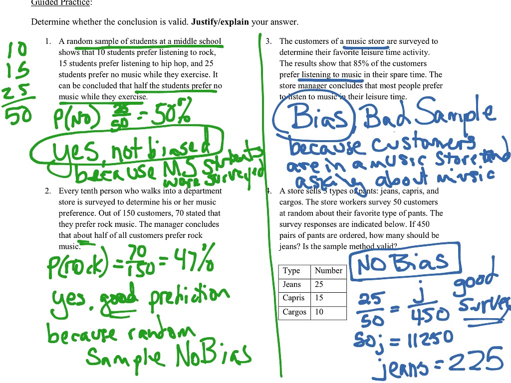 Definition Of Biased Sample In Mathematics