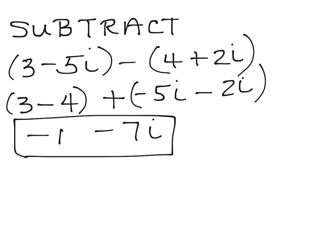 subtracting-complex-numbers-math-showme