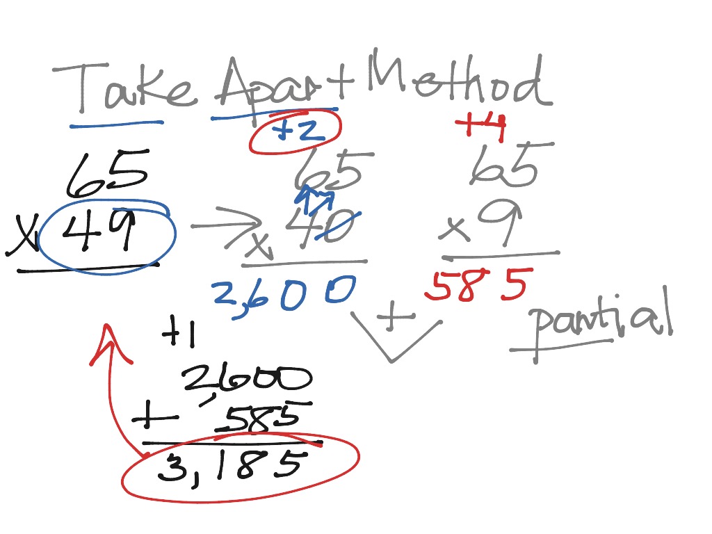 ShowMe - Break Apart Method Multiplication 3rd grade