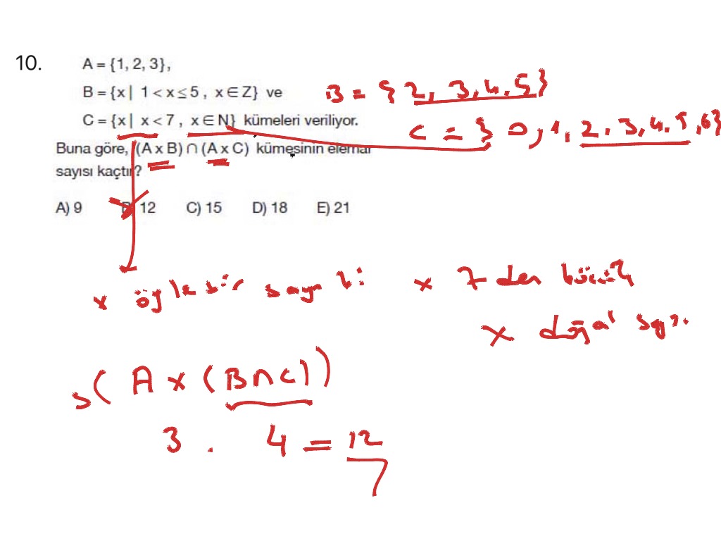 yazılı 9.sınıf | Math | ShowMe