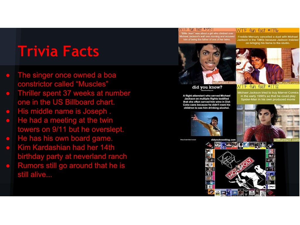 Michael Jackson Fast Facts
