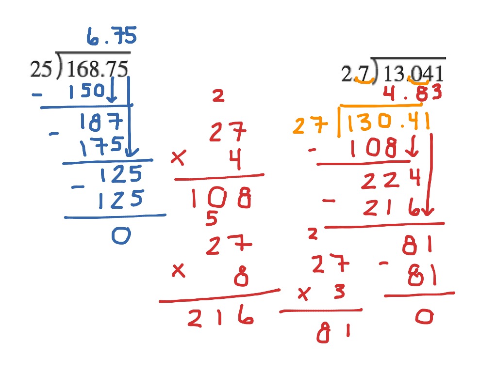 6.NS.3 Dividing Decimals | Math | ShowMe