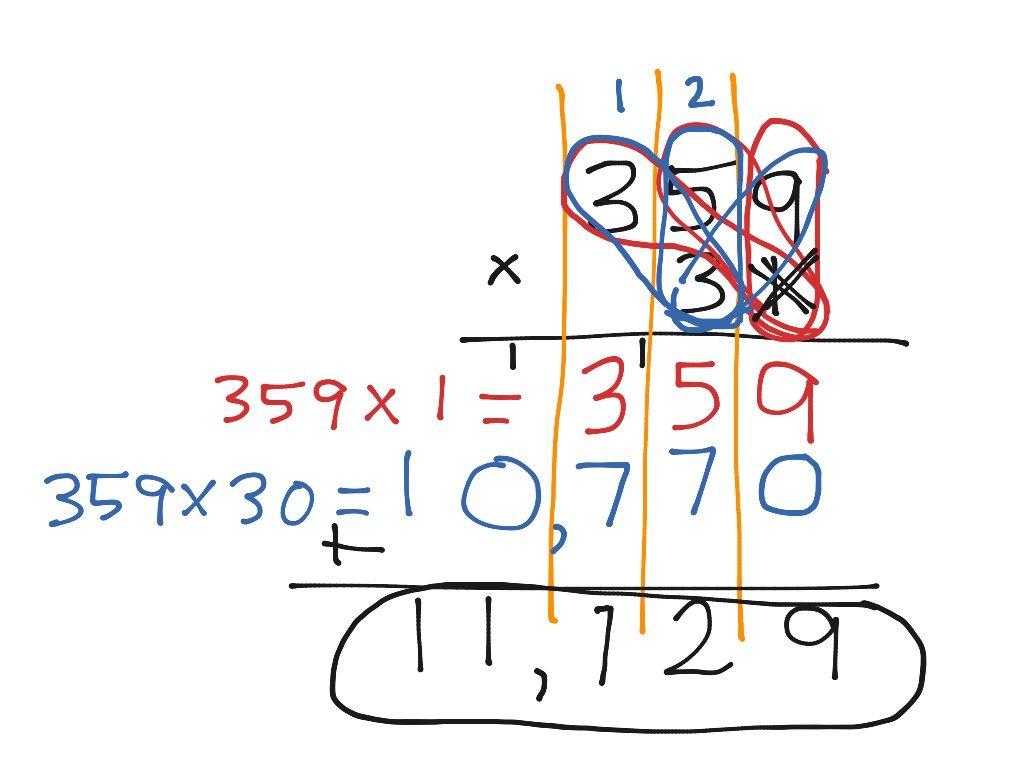 lattice multiplication 3 digit number