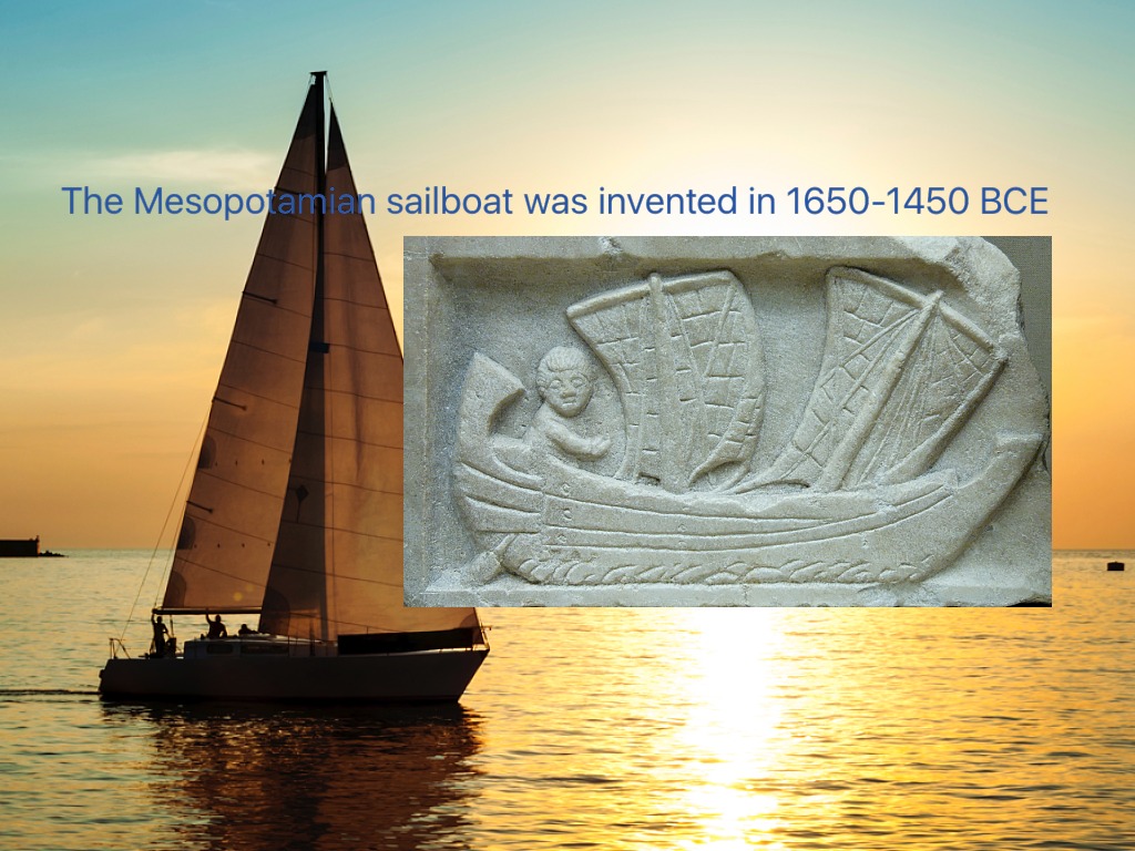 ancient mesopotamian sailboat