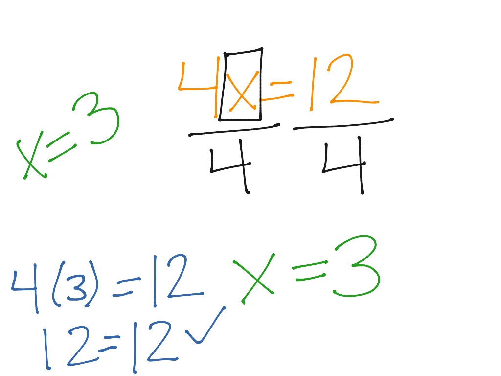 simple math equation types