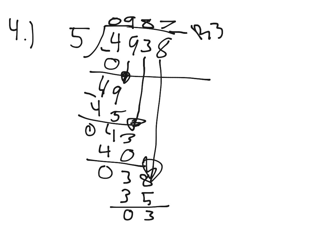 Division problems | Math | ShowMe