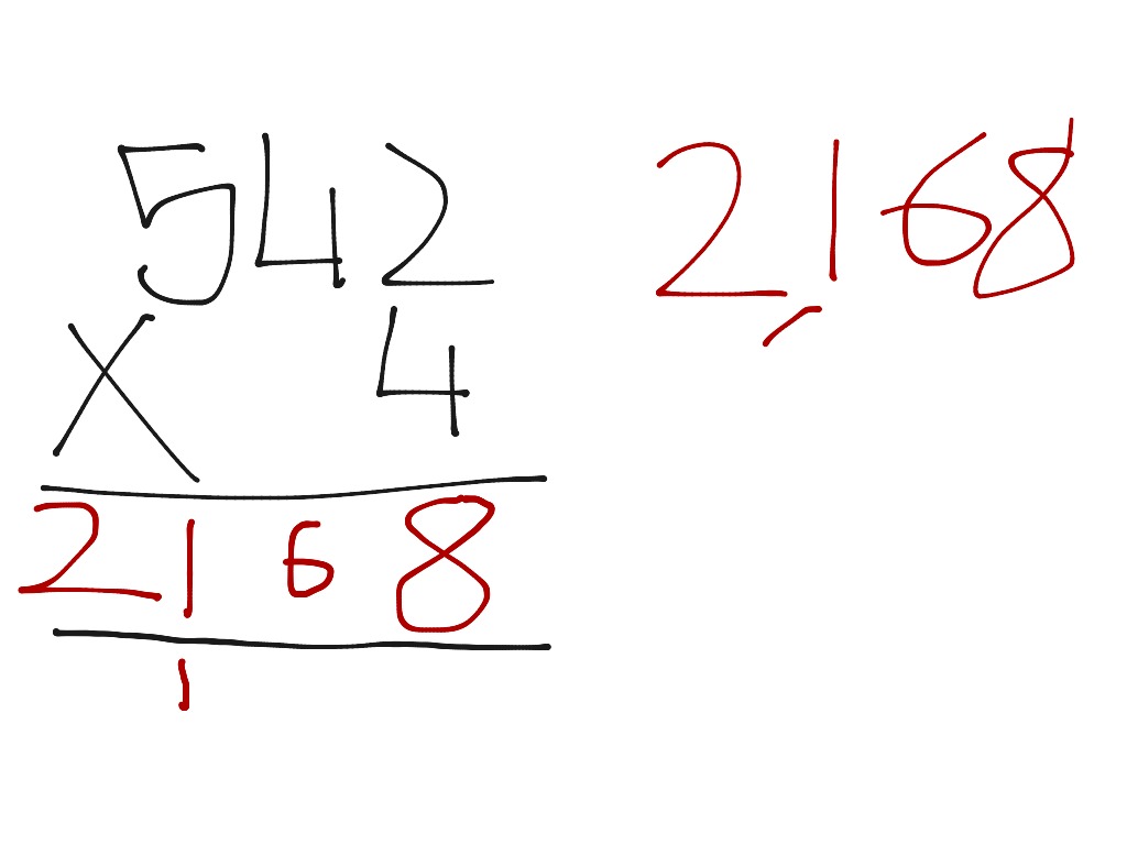 ShowMe How To Multiply 3 Digit Numbers