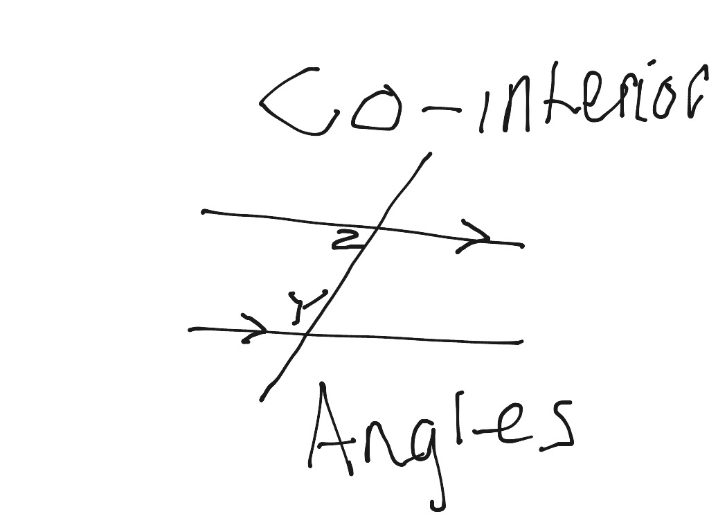 Co - interior angles | Math, geometry, angles | ShowMe