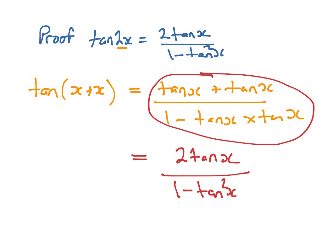 Treg Sam And Difference Formulas Math Algebra Trigonometry Proofs Showme