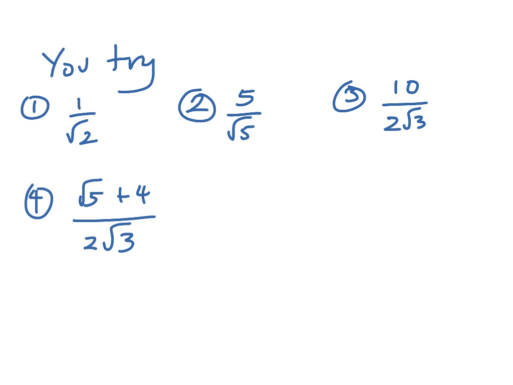 rationalising-denominators-corbettmaths-youtube