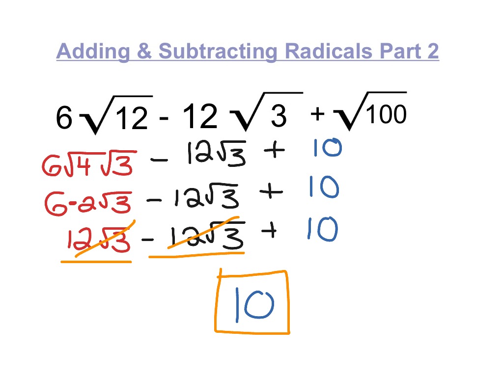 adding-and-subtracting-radical-expressions