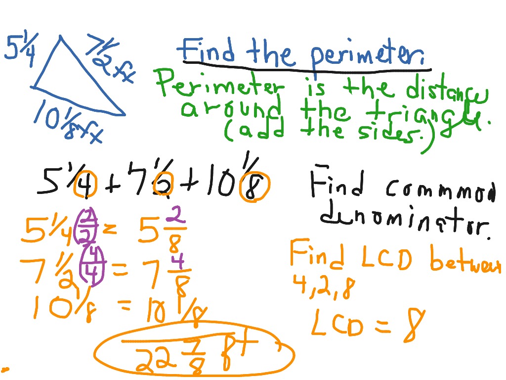 Adding fractions math showme