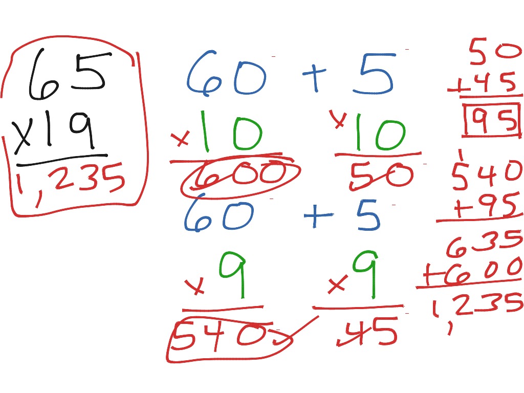 Expanded form multiplication | Math, Elementary Math, math 4th grade