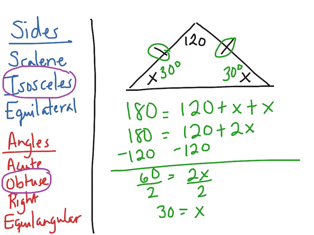 Classifying Triangles Math Showme 2211