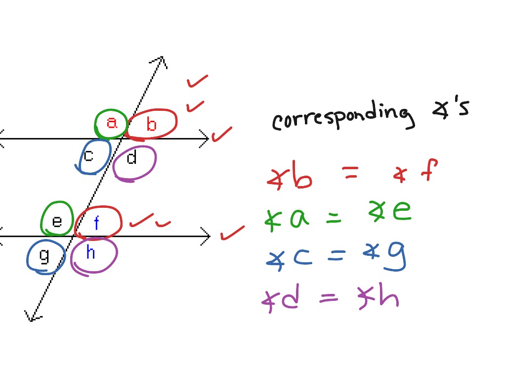 Corresponding Angles Math Showme 4909