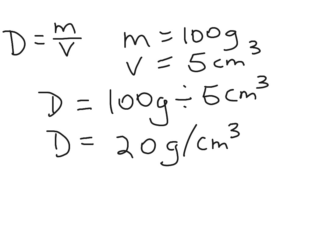 density formulas