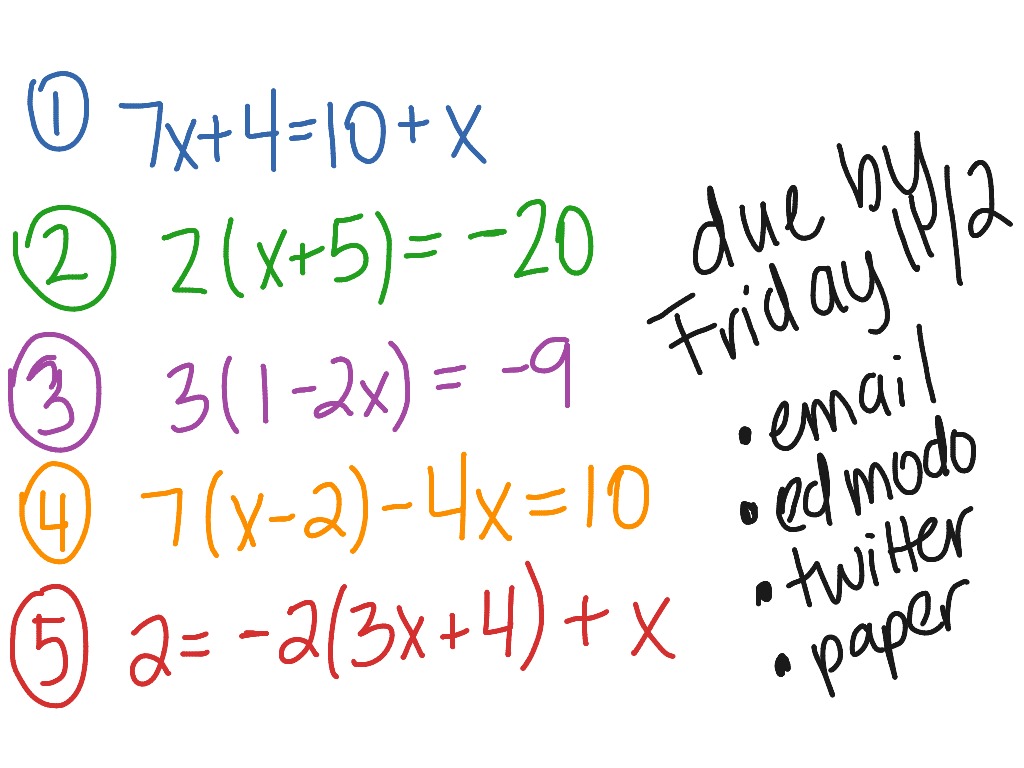 Multi Step Equations Worksheet 8th Grade Worksheet List