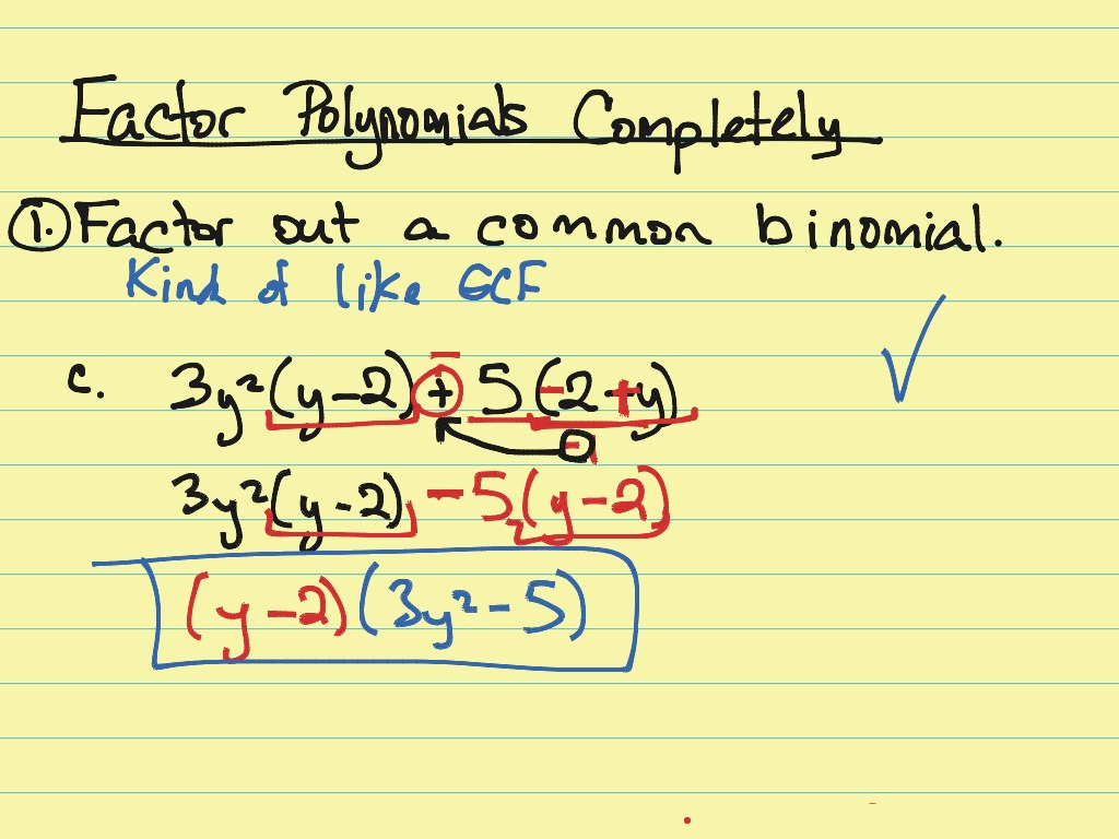 How To Factor Out Binomials - Find Howtos