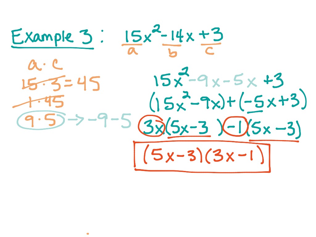 Factoring By Grouping Ex 23 Math Algebra 2 Showme