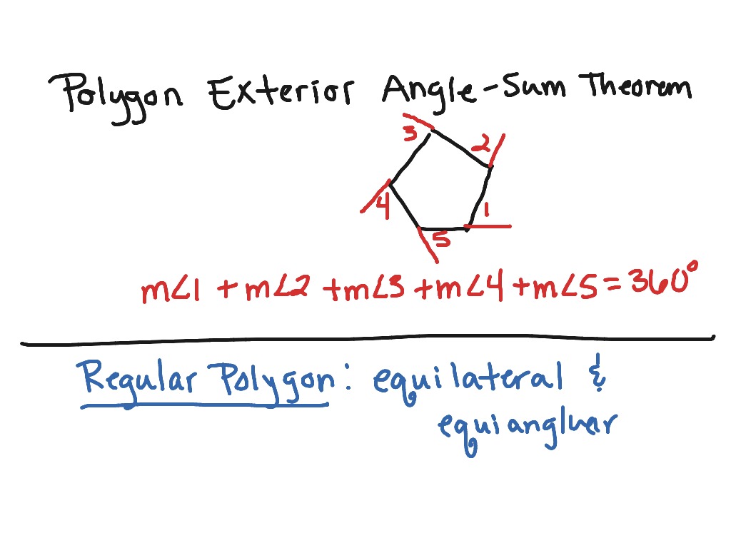 Showme 3 5 Polygon Angle Sum Theorem