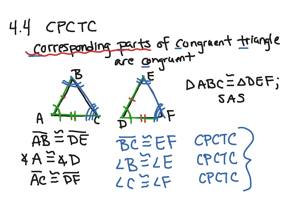 Cpctc Math Geometry Congruent Triangles Congruency Gco7 Showme 1450