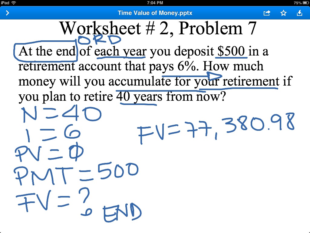 finance math problem help