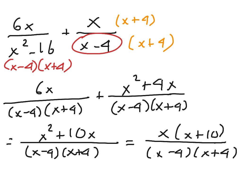 adding rational expressions