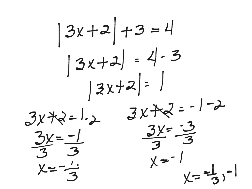 Absolute value equation, isolate abs val | Math, Algebra, solving ...