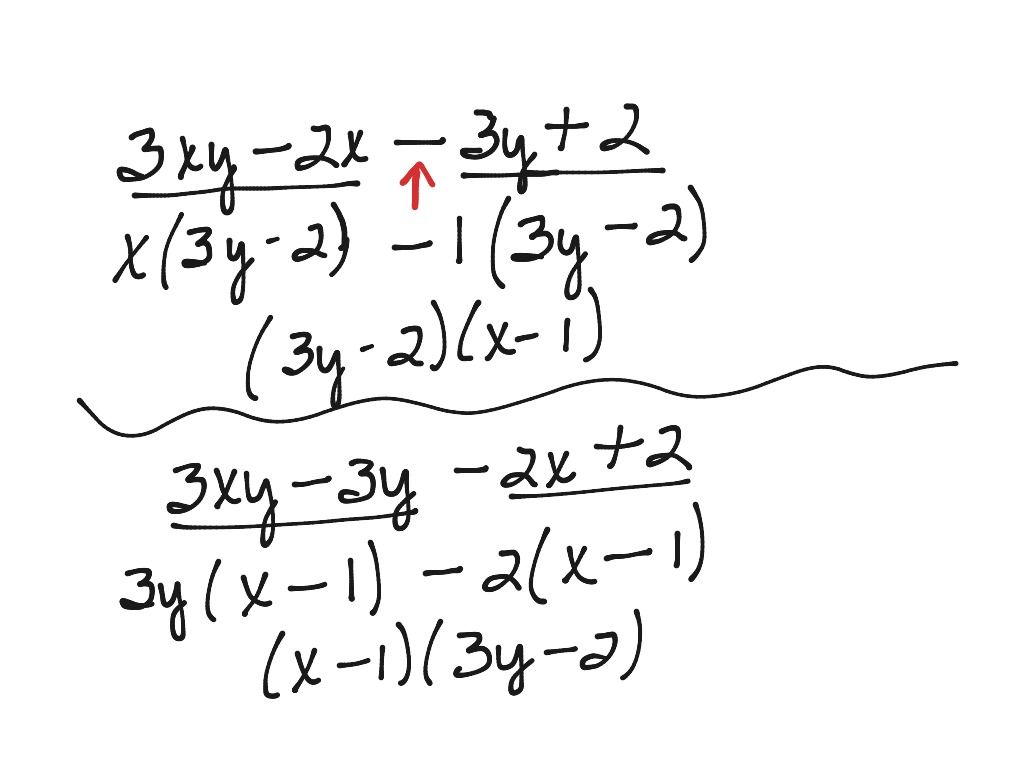 Factoring By Grouping Math Algebra Showme