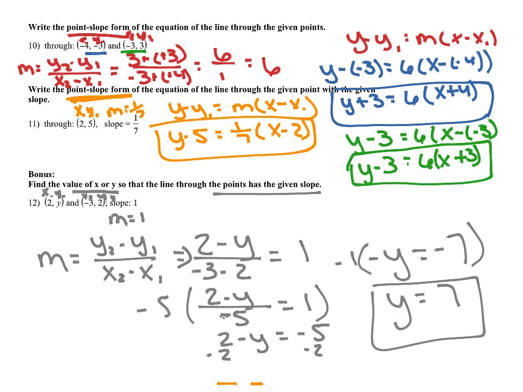 Algebra 1 slope quiz | Math, Algebra, Linear Equations | ShowMe