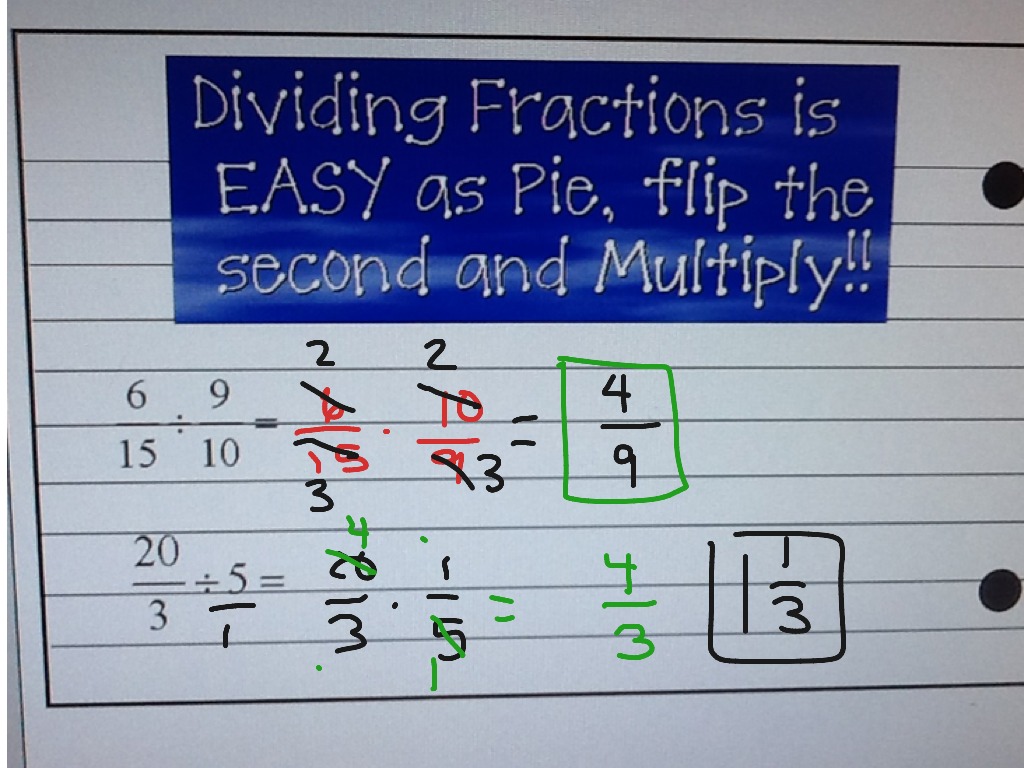 How Do You Divide Multiply Fractions