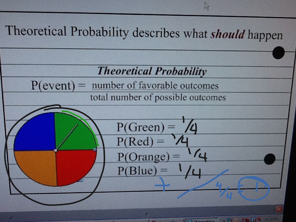 Theoretical and Experimental Probability  Math  ShowMe Inside Theoretical And Experimental Probability Worksheet