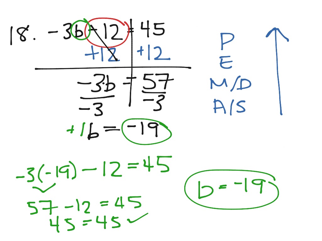 Equations: Assignment 2 #18 | Math, Algebra, solving-equations | ShowMe