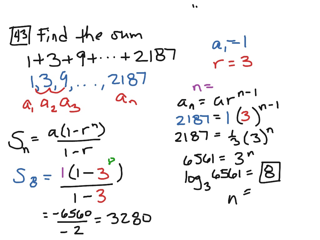 precalculus sequences and series worksheet
