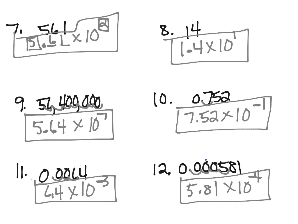 8.2C Scientific Notation | Math | ShowMe