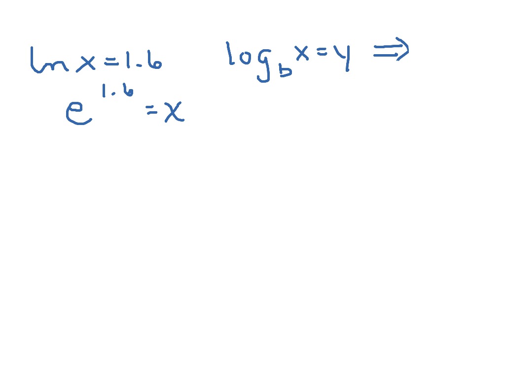 Log | Math, Logarithmic Equations | ShowMe