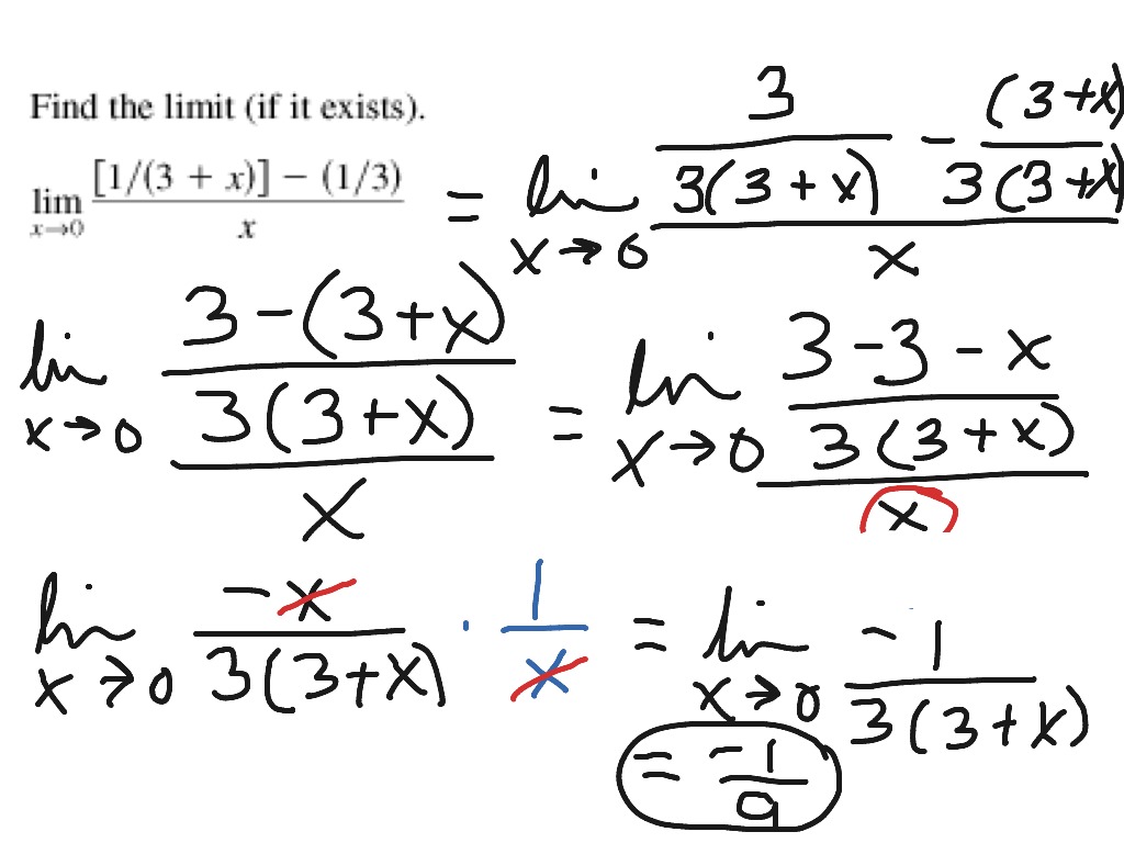 1.3 Indeterminate Fractions within Limit | Math, Calculus | ShowMe