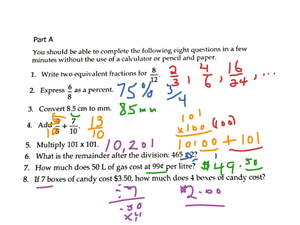 Mental Math 6.2 