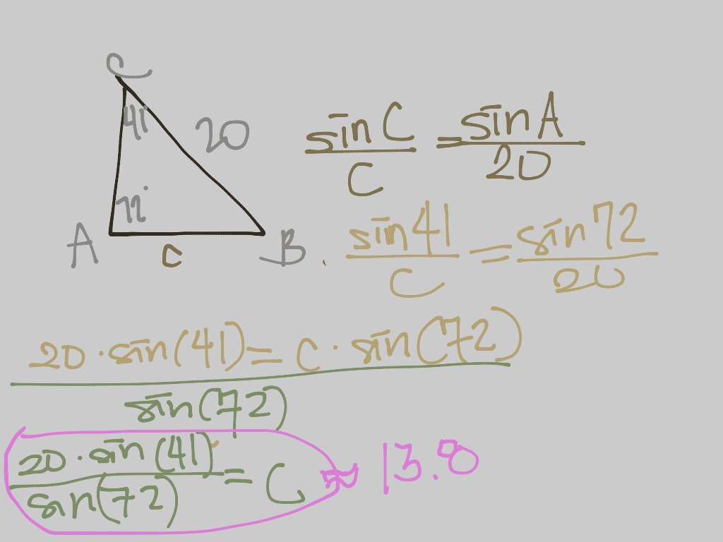 The Law of Sines | Math, Trigonometry | ShowMe