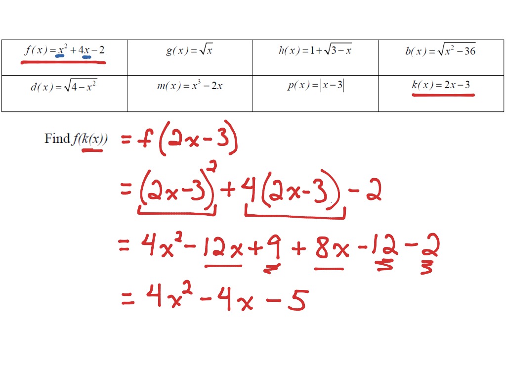 Precalc 2.4-2.7, #8 & 9 