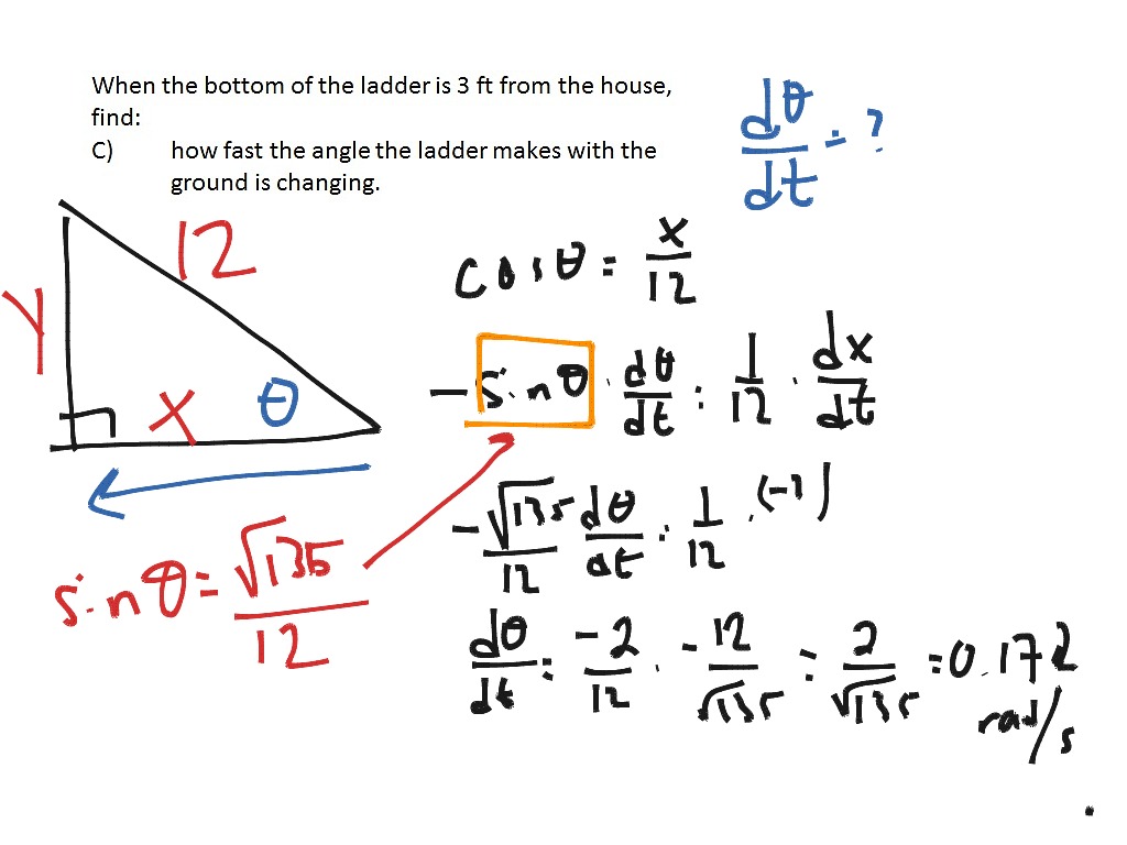 Related Rates Part 1 | Math, AP Calculus AB, AP Calculus Exam Review ...