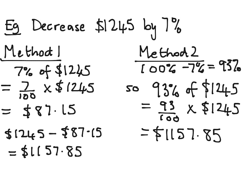 decrease-an-amount-by-a-percentage-math-showme