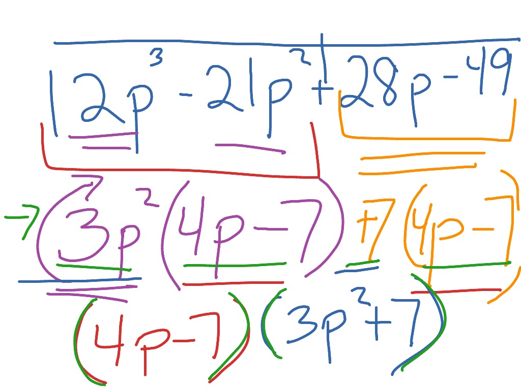 Factoring Polynomials By Grouping Math Algebra Showme