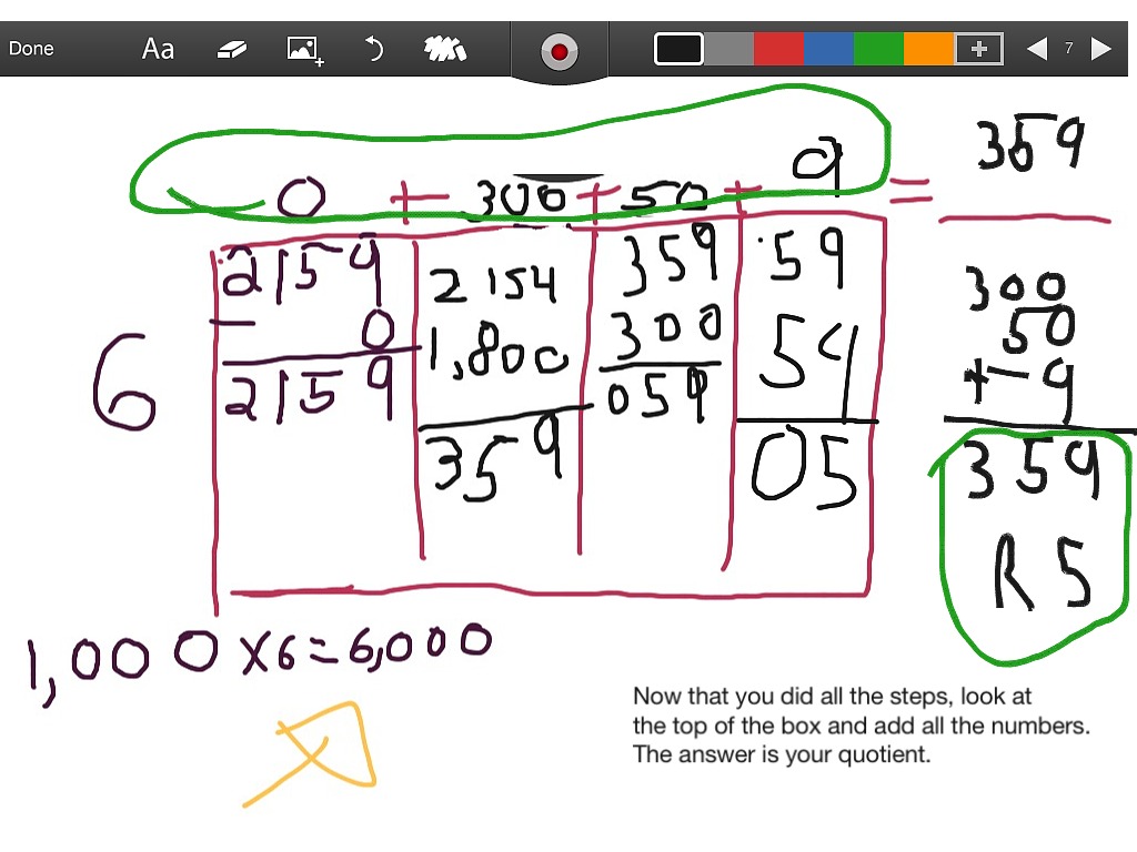 ShowMe Division using place value