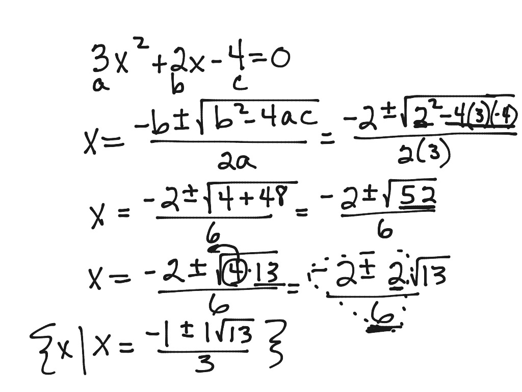 The Quadratic Formula - Pop Goes the Weasel | Math, Algebra, Quadratic ...