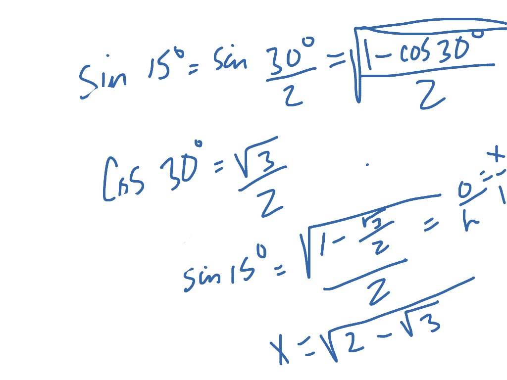 15 75 90 Triangle Math Trigonometry Right Triangles Showme